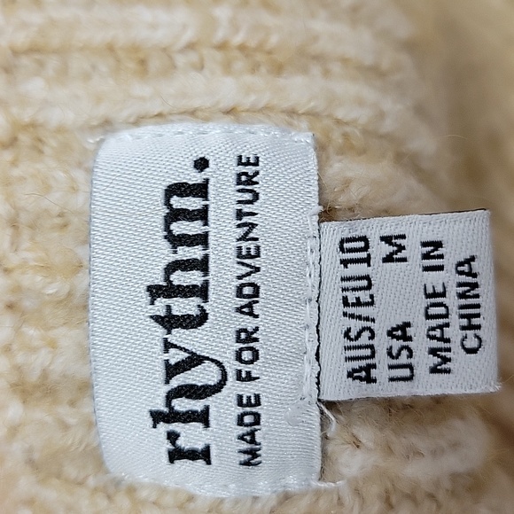 Rhythm Beige Ribbed Tank Top - Picture 5 of 6